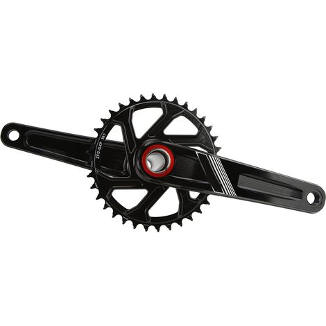 MEROCA 36T Direct-Mountainbike-Kurbelgarnitur, aus hohler Aluminiumlegierung mit integriertem Tretlager und Kettenblatt. (1/5)