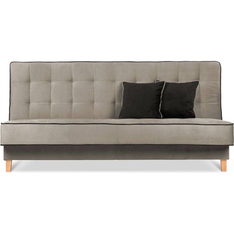 KONSIMO DOZER Schlafsofa 3 Sitzer, beige/braun (1/5)