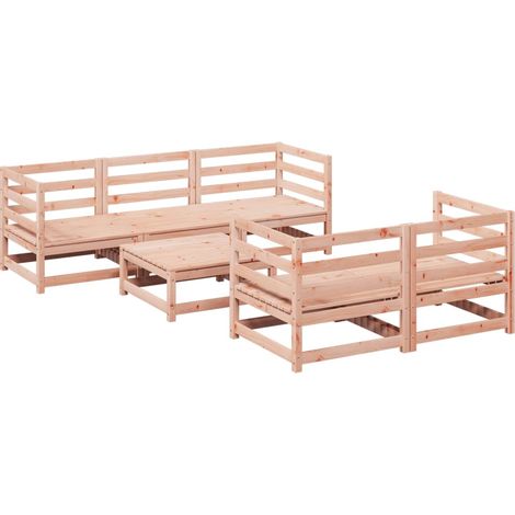 Maison Exclusive - 6-tlg. Garten-Sofagarnitur Massivholz Douglasi