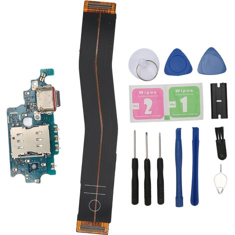 USB-C-Ladeanschluss für Samsung Galaxy S21 Plus G996B, Ladeanschluss-Flexkabel mit Reparaturwerkzeugen, Ersatzteil. (1/5)