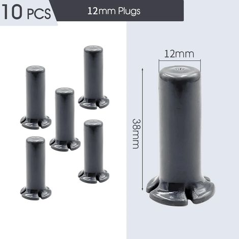 (Fx10PCS-Plug) Connecteur de tuyau d'irrigation PE OD-12mm, raccords pour système d'arrosage goutte à goutte, té, coude droit, adaptateur de réparation de tuyau (1/5)