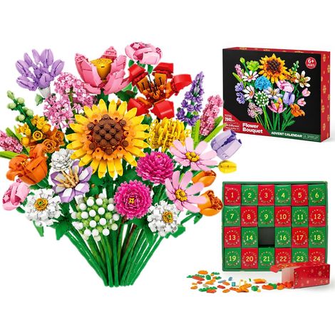 2026 Calendrier l'Avent Bouquet Floral,24 Bouquets,Calendrier de l'Avent (1/5)