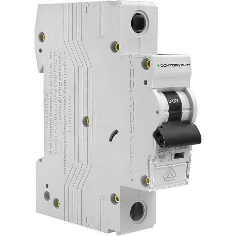 MCB 10kA 1P 10A VDE B10A Doktorvolt DV-3158 Leistungsschalter (1/5)