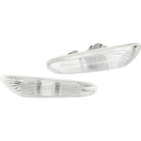 2x Feux de Position Clignotants Latéraux Sans Ampoule pour BMW Série 3 E90 E91 E92 E93 2006-2011 (Blanc) (1/5)
