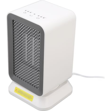 Mini radiateur électrique à 3 vitesses, rotation à 35 degrés, silencieux, avec minuterie, pour bureau, 110-220 V, prise européenne. (1/5)
