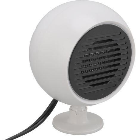 Chauffage de voiture à température constante, faible bruit, grand angle de vision (360°), ventilateur blanc 12 V (1/5)