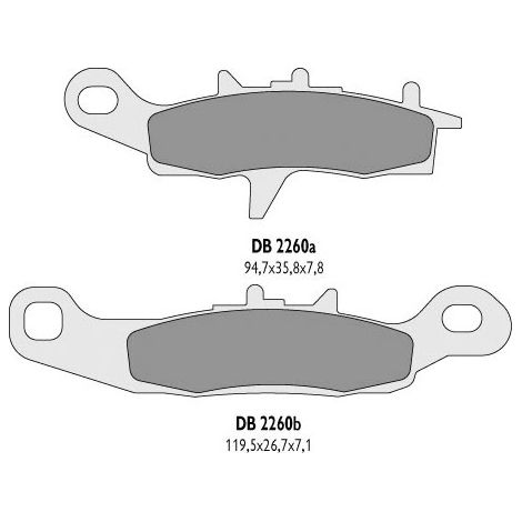 Pastillas de freno delanteras Delta para KX 80 85 RM 80 85 100 250 KVF KFX