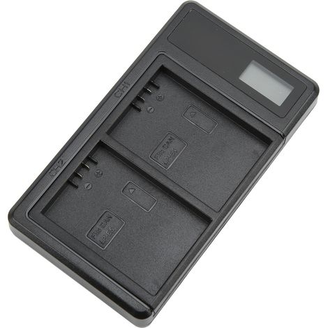 Chargeur double batterie avec écran LCD intelligent et double port USB pour accessoires de caméra de batterie LP E5 (1/5)