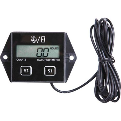 Tachymètre de compteur horaire numérique, rappel de maintenance, batterie remplaable, arrêt automatique, utilisation pour tondeuse à gazon ZTR Générateur de tracteur Marine VTT Motoneige et équ (1/5)