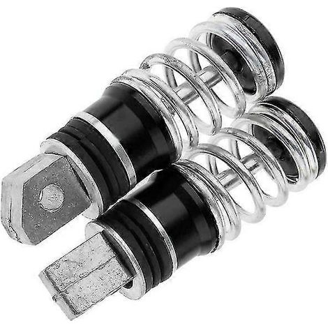 Paar Motorrad-Fußrasten aus Aluminium mit Federung hinten, 105 x 30 mm – Schwarz (1/5)