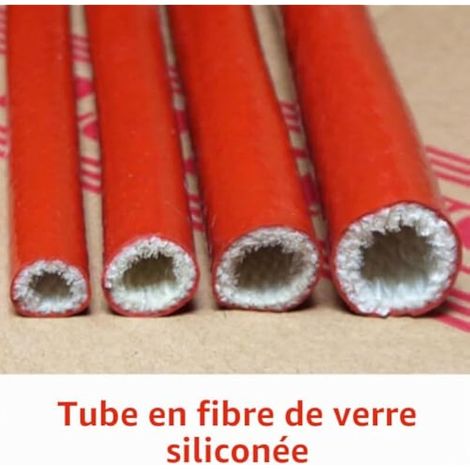 Protection de câble ignifugée avec boîtier en fibre de verre silicone (10 mm) (1/3)