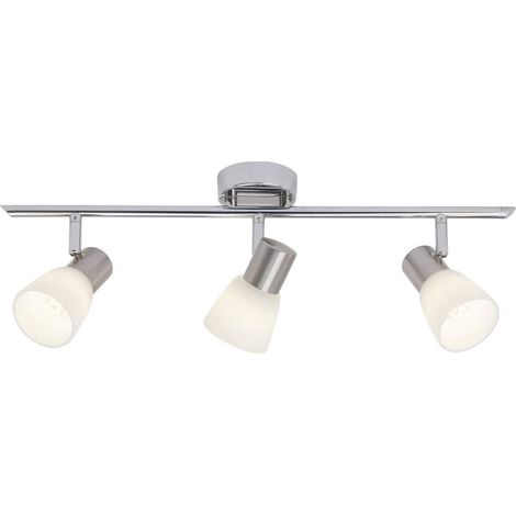 Spot LED 3 ampoules de 3 ampoules LED E14 3 W en Métal/Verre/Chrome et Blanc (1/4)