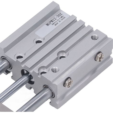 Cylindre pneumatique à roulement coulissant, alésage de 12mm, course de 30mm, Double effet SMC Type 3, tige d'air. (1/5)