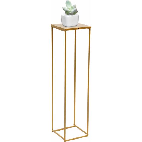 Gold Blumenständer Pflanzenständer Standregal Pflanzregal Blumenbeet Topfständer Wohnhaus Dekor Blumenpodest