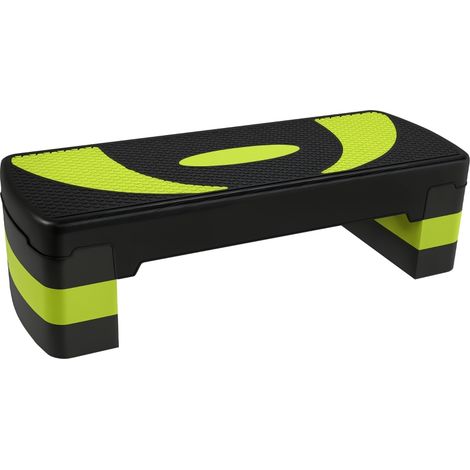 Step Aérobique Réglable Vert pour Intérieur et Extérieur, Supporte 150 kg, Dimensions 80 x 31 x 10-20 cm (1/5)