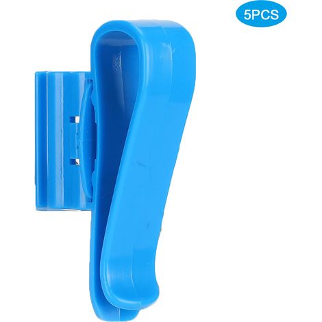 Lot de 5 pinces de fixation pour tuyau d'aquarium (bleu) (1/5)