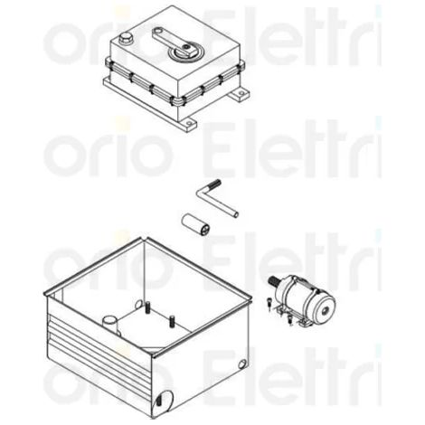 beninca pièce détachée moteur électrique pour du.350/v 9686013 (1/3)