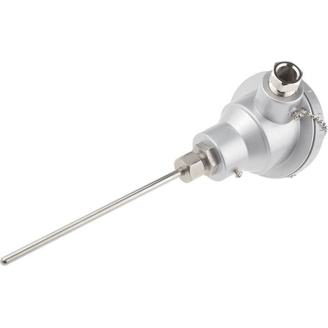 Capteur RTD PT100 RS PRO, Ø 6mm, L.150mm, +450°C max, Tête de connexion ( Prix pour 1 ) (1/2)