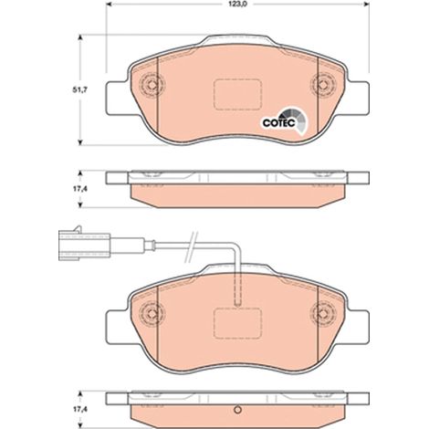 TRW GDB1746 Tamponi anteriori TRW HAM (1/5)