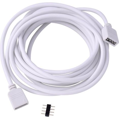 Cable d'extension de barre lumineuse RVB Cable de borne de connexion de barre lumineuse LED (5M) (1/3)