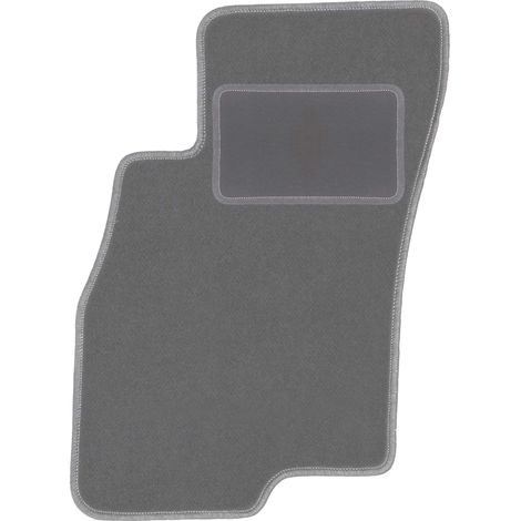 Tapis de sol conducteur en velours pour : Fiat Punto EVO hatchback (1998-2012) graphite