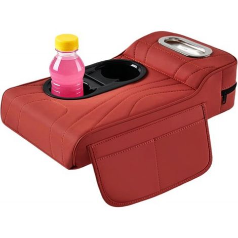 Coussin d'accoudoir pour voiture, accessoires et rangements intérieurs, coussin d'accoudoir rehausseur avec rangement, pour SUV, camping-car, camion, berline, véhicule et voiture (1/5)
