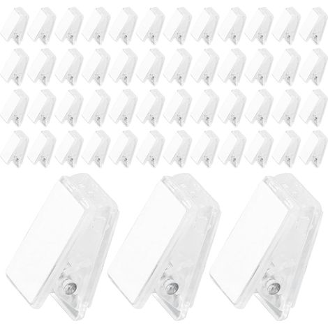 transparente Federclips mit doppelseitigem Klebeband zum