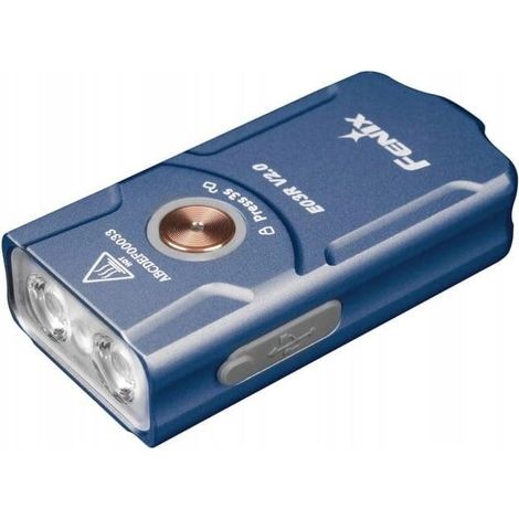 Fenix E03R V2.0 lampe portable bleue 500 lumens