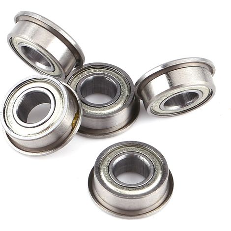 10 roulements à billes à bride doublement blindés en acier F686ZZ, 6 x 13 x 5 mm (1/5)