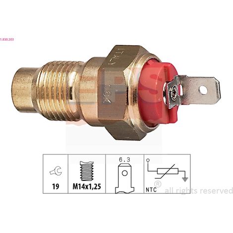 Sonde, température du liquide de refroidissement EPS 1.830.203 VOLVO 3455171