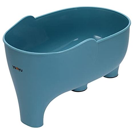 1 pièce - Panier d'égouttage - Panier de rangement en plastique pour fruits et légumes - Bleu, polyvalent et pratique (1/5)
