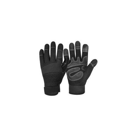 Filiyano-Gants de protection pour tronçonneuse, gants forestiers (tronçonneuses et outils de jardin) - Taille 11 Noir (L) (1/2)