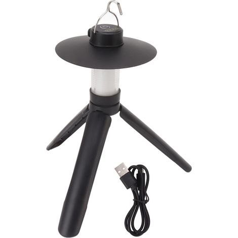 Lampe De Camping LED Rechargeable USB Avec Aimant Et Trépied Pour Éclairage D'Urgence En Plein Air - 1 Pièce (1/5)