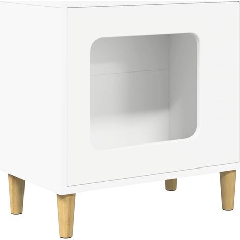 Maison pour chat Blanc 51 x 30 x 52 cm Bois d'ingénierie (1/5)