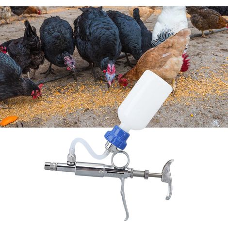 Einstellbares kontinuierliches Injektionsgerät von 0 bis 5 ml für Veterinärimpfstoffe, geeignet für Hühner, Schweine, Rinder und Schafe. (1/5)