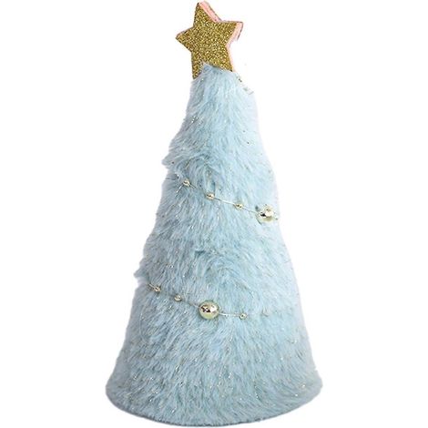 Festliche Weihnachtsbaumspitze aus Plüsch in Form eines fünfzackigen Sterns – Einzigartiger Charme für festliche Stimmung (1/5)