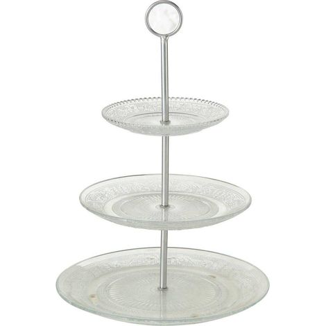 Boltze RELIEF piatto in vetro trasparente 25 cm (1/3)