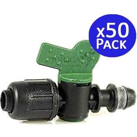 Lot de 50 Vanne départ PE avec joint pour gaine Ø16mm pour système d'arrosage (1/2)