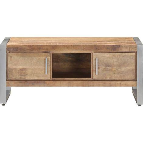 Maison Exclusive - Couchtisch 95x50x40 cm Raues Mangoholz