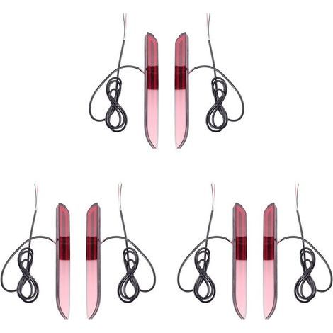 3X pour Camry Sienna Avalon Rav4 Souhait Fortuner LED Pare-Chocs Arrière Antibrouillard Feu Arrière Feu Stop Réflecteur Lampe de Conduite (1/2)
