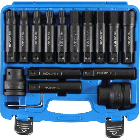 Douilles et embouts a choc 3/4 torx 6 pans - coffret bgs technic (1/4)