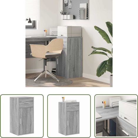 Schubladen - Sideboard mit Schubladen Graues Sonoma 38 x 34 x 75 cm (1/5)