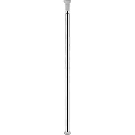 Randaco Teleskopstange Edelstahl,Duschvorhangstange ohne Bohren,Spannstange, durch Drehen verstellbar, sicherer Halt,als Duschstange, Kleiderstange(140 bis 260 cm)