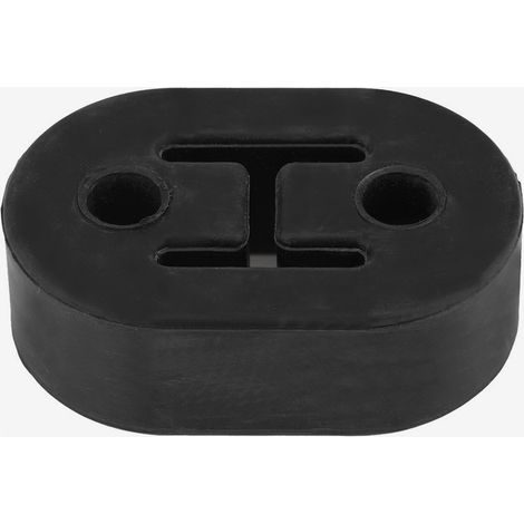 Gummiauspuffhalterung für Autos, 2 Befestigungslöcher für Schalldämpfer, schwarze Isolierhalterung, 4-teiliges Set (1/5)