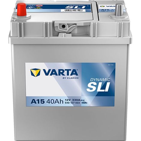 VARTA BATTERIE 40, AH 330, A/EN 540127033K262 L 187MM B 127MM H 227MM COMPATIBLE AVEC TOYOTA AURIS NRE15, ZZE15, ADE15, ZRE15, N