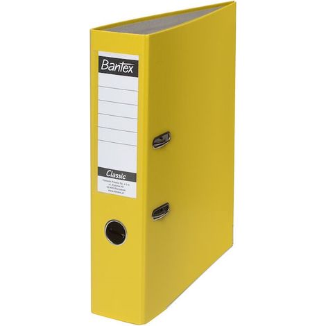 Carpeta econ贸mica A4 de 7,5 cm, color amarillo