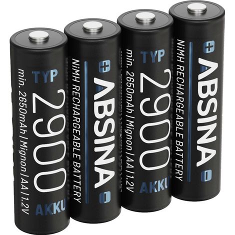Absina  Mignon (AA)-Akku NiMH  1.2 V 4 St.