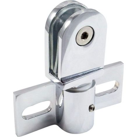 Charnière pivotante pour porte de douche en verre, acier inoxydable, 1 pièce (1/3)