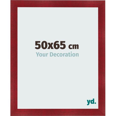 yd. - Cadre photo 50x65 - Vin Rouge Patine - MDF - Pisa (1/5)