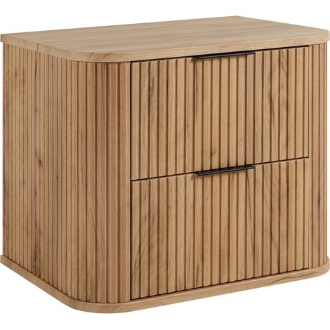 Meuble sous vasque à suspendre GLAMOUR CHÊNE CRAFT D'OR 60 cm (1/5)